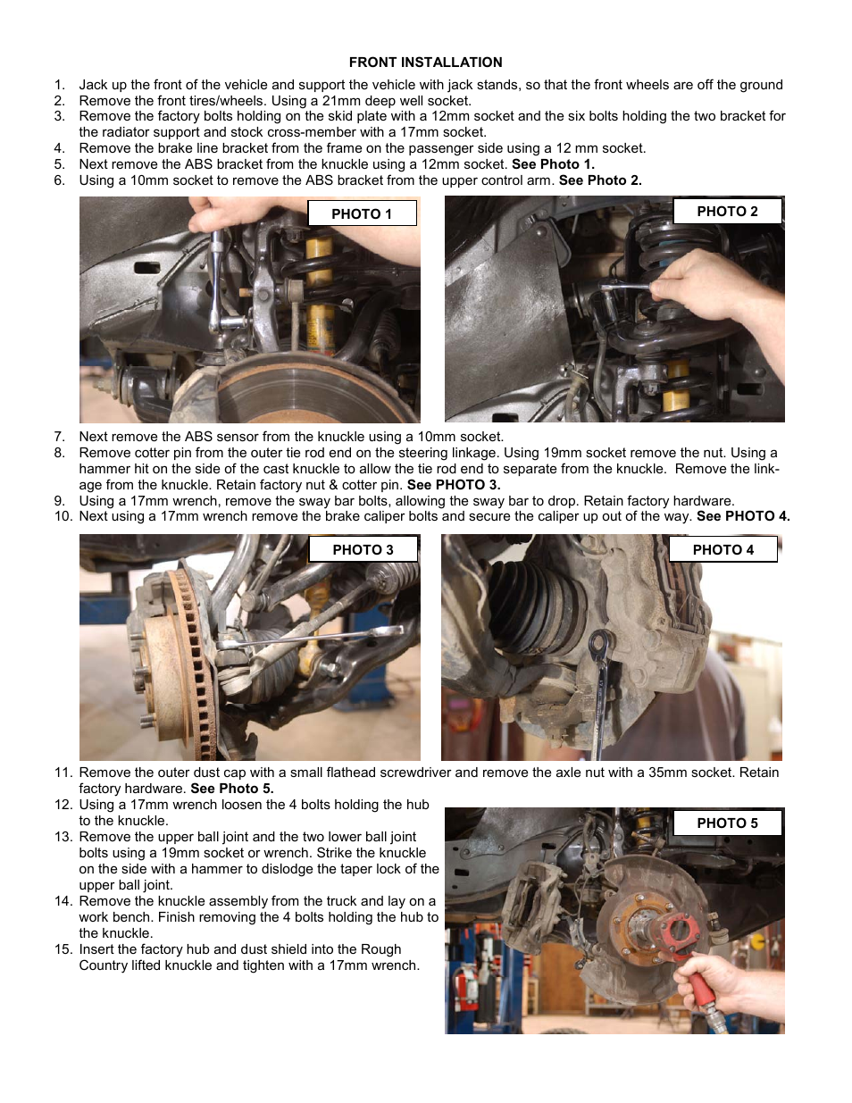 Rough Country 747.20 User Manual | Page 4 / 12