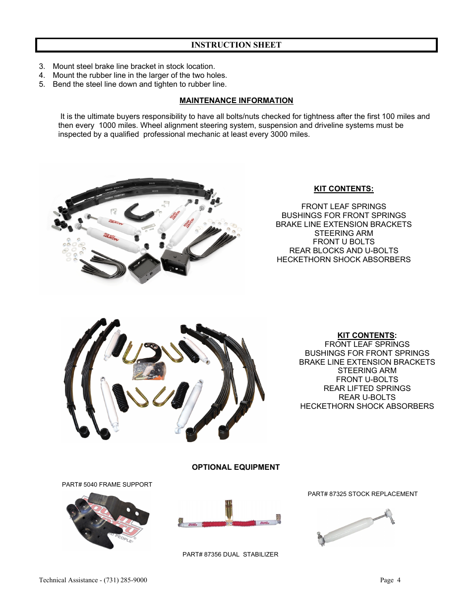 Rough Country 256.20 User Manual | Page 4 / 4