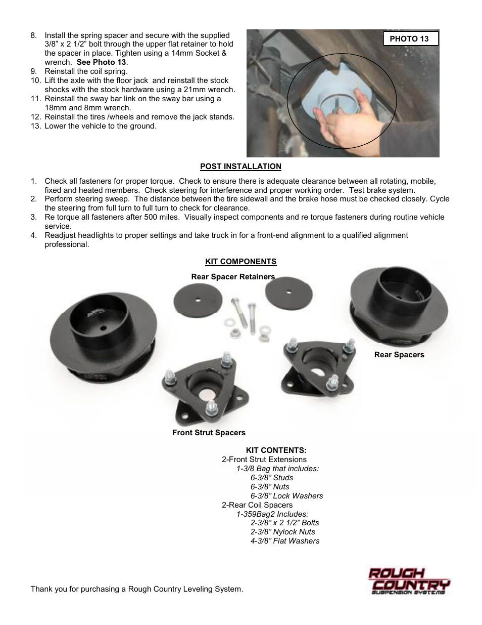 Rough Country 352 User Manual | Page 4 / 12