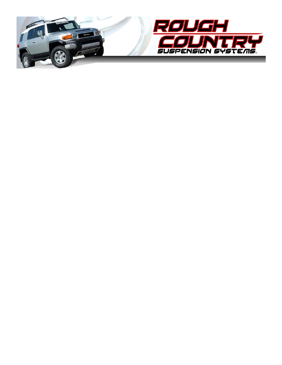 Rough Country 760.20 User Manual | 4 pages