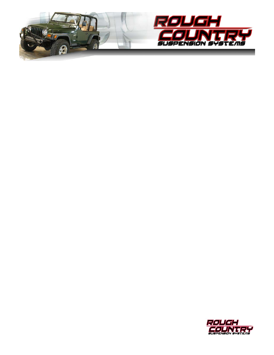 Rough Country PERF653 User Manual | 4 pages