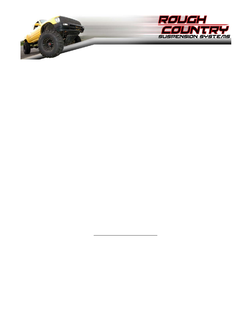 Rough Country 735.20 User Manual | 2 pages