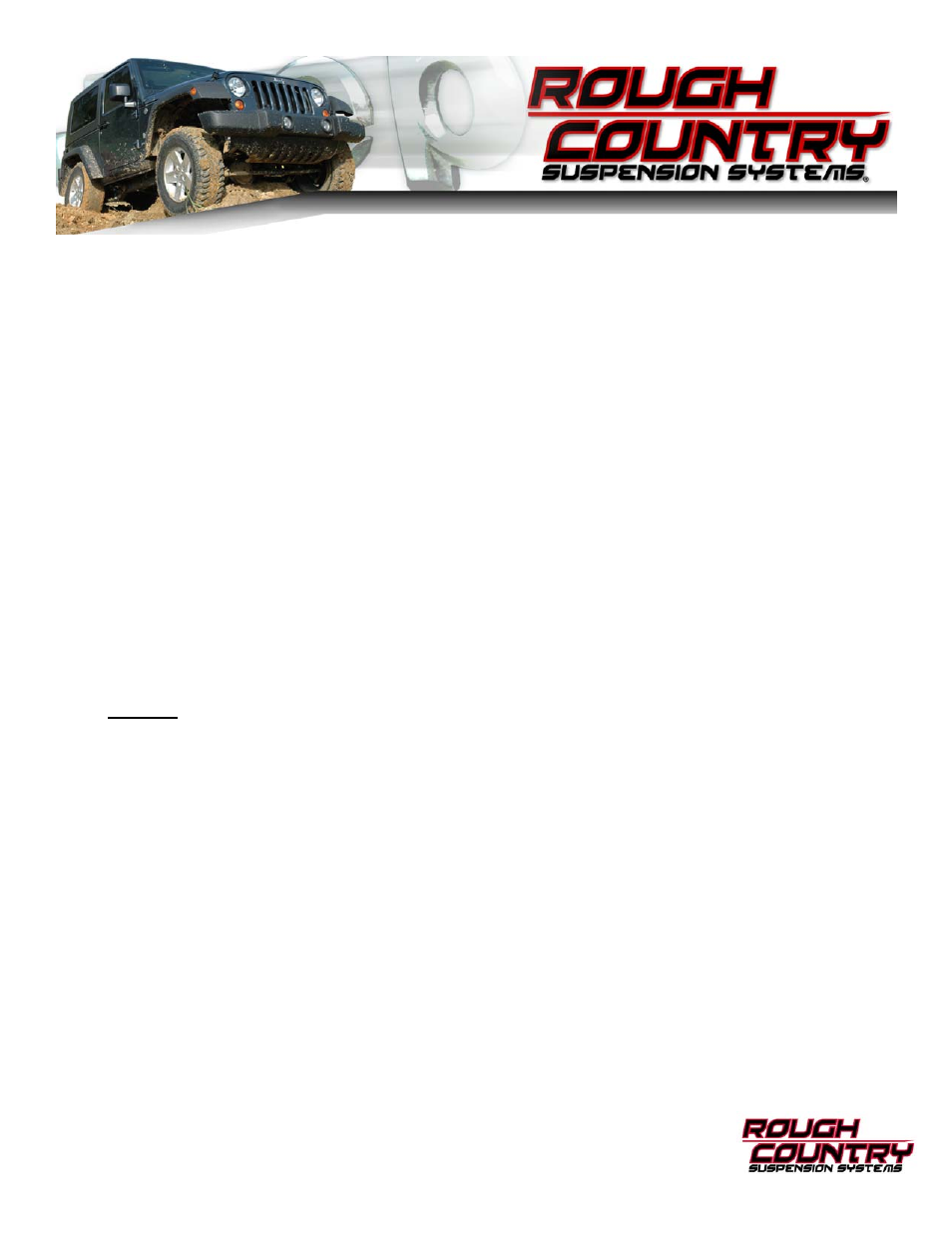 Rough Country 674X User Manual | 11 pages