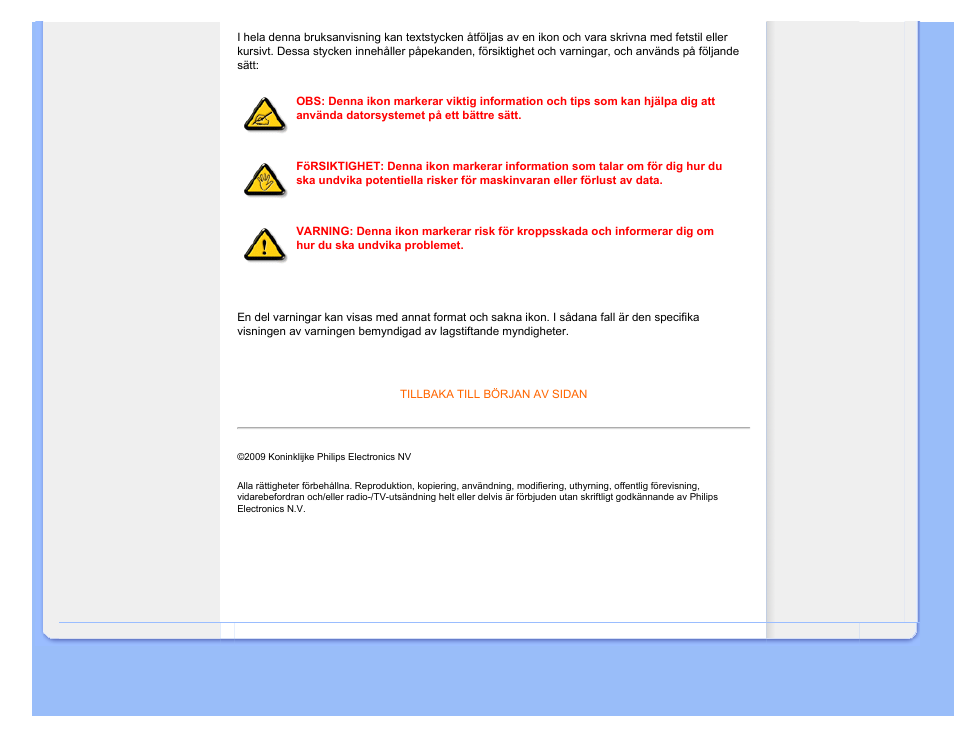 Philips 220SW9FS User Manual | Page 30 / 118