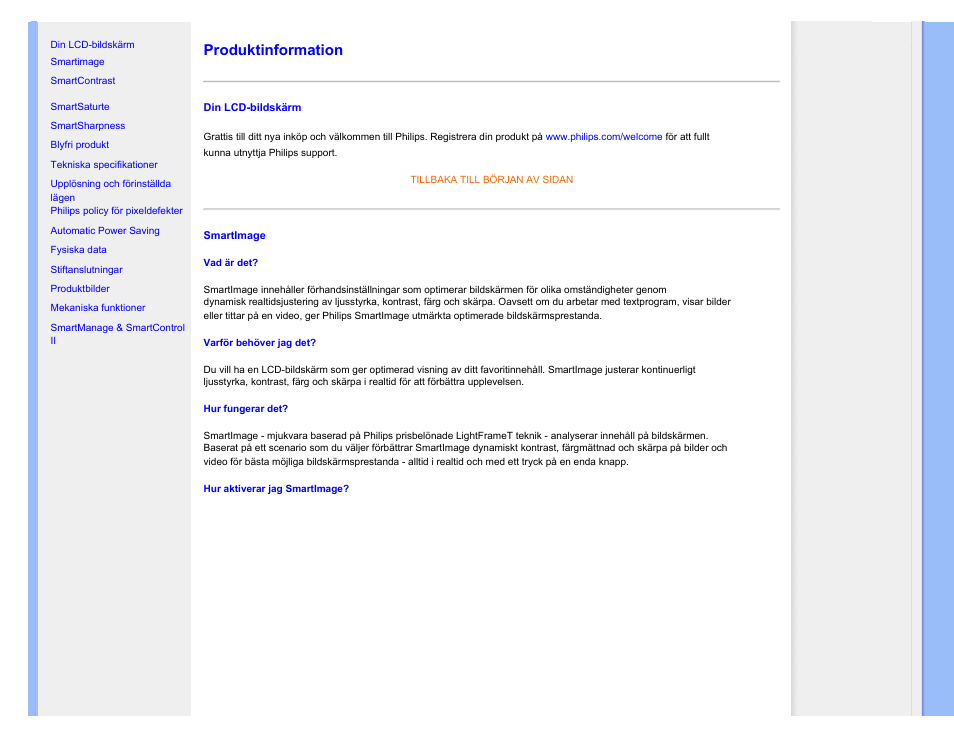 Produktinformation | Philips 220SW9FS User Manual | Page 31 / 118