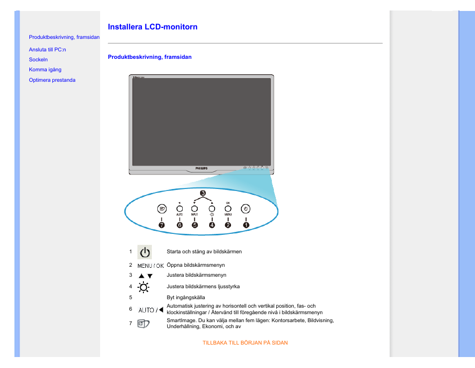 Installera lcd-monitorn | Philips 220SW9FS User Manual | Page 67 / 118