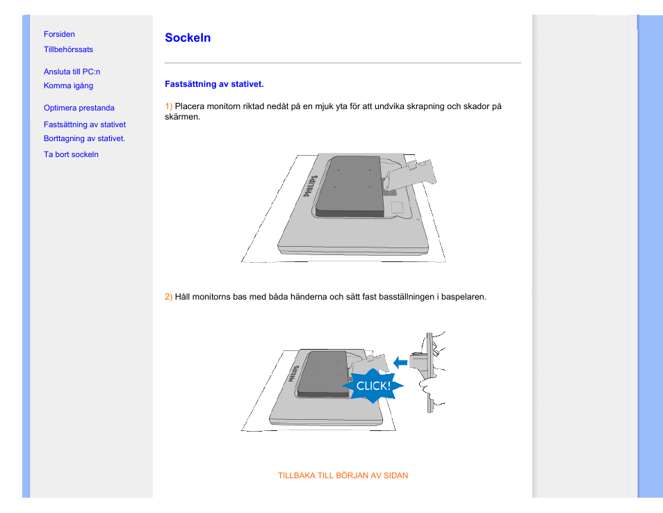 Sockeln | Philips 220SW9FS User Manual | Page 73 / 118