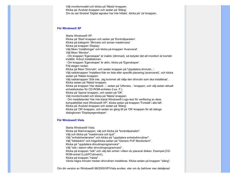 Philips 220SW9FS User Manual | Page 78 / 118