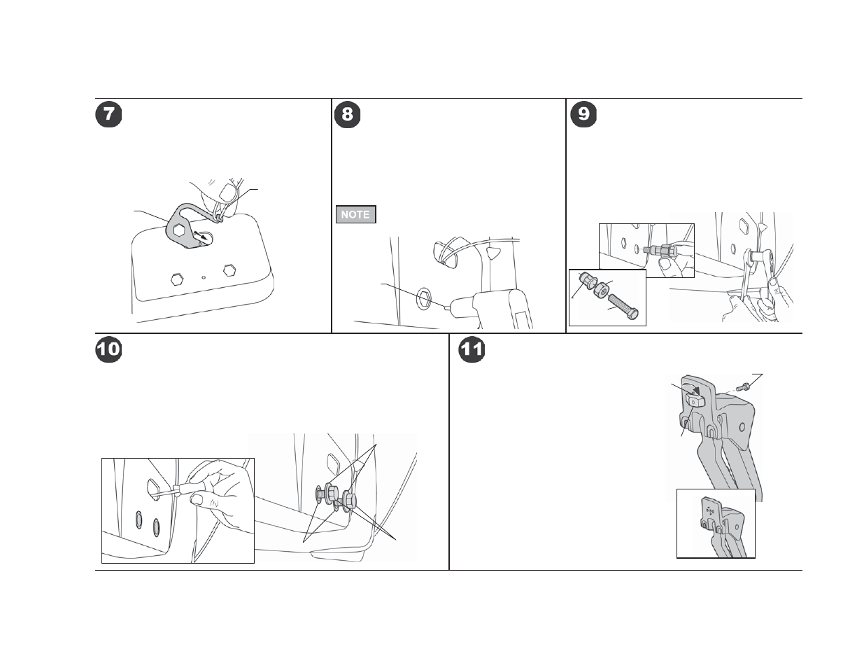 Powerboard, Installation instructions, Install rivet nuts | Install reinforcement bracket install blind rivet | Rough Country 75138-15 User Manual | Page 4 / 12