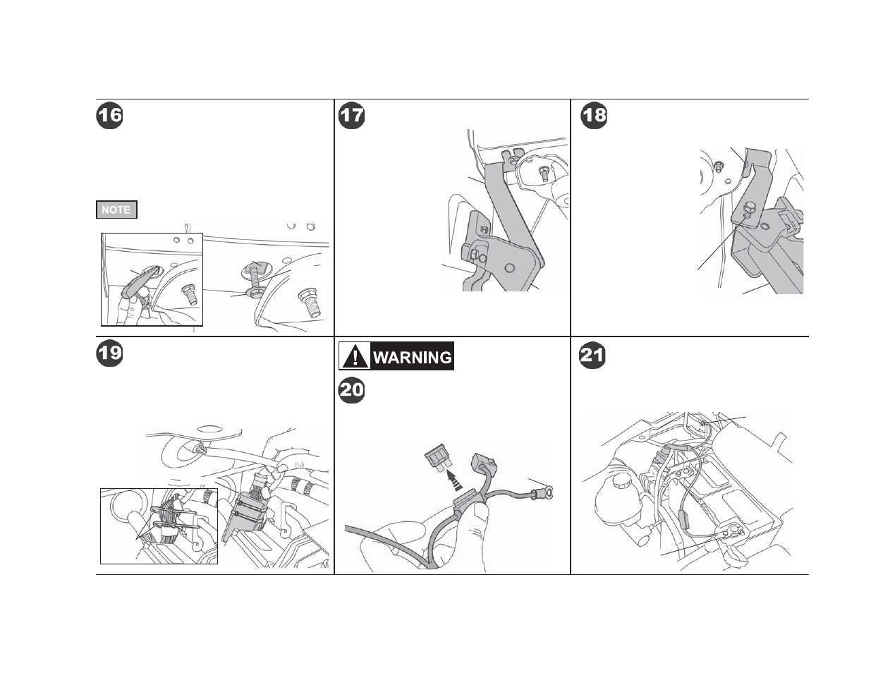 Powerboard, Installation instructions, Install controller | Install bracket insert, Install support bracket, Secure support bracket, Remove fuse from wiring harness, Attach power leads | Rough Country 75138-15 User Manual | Page 6 / 12