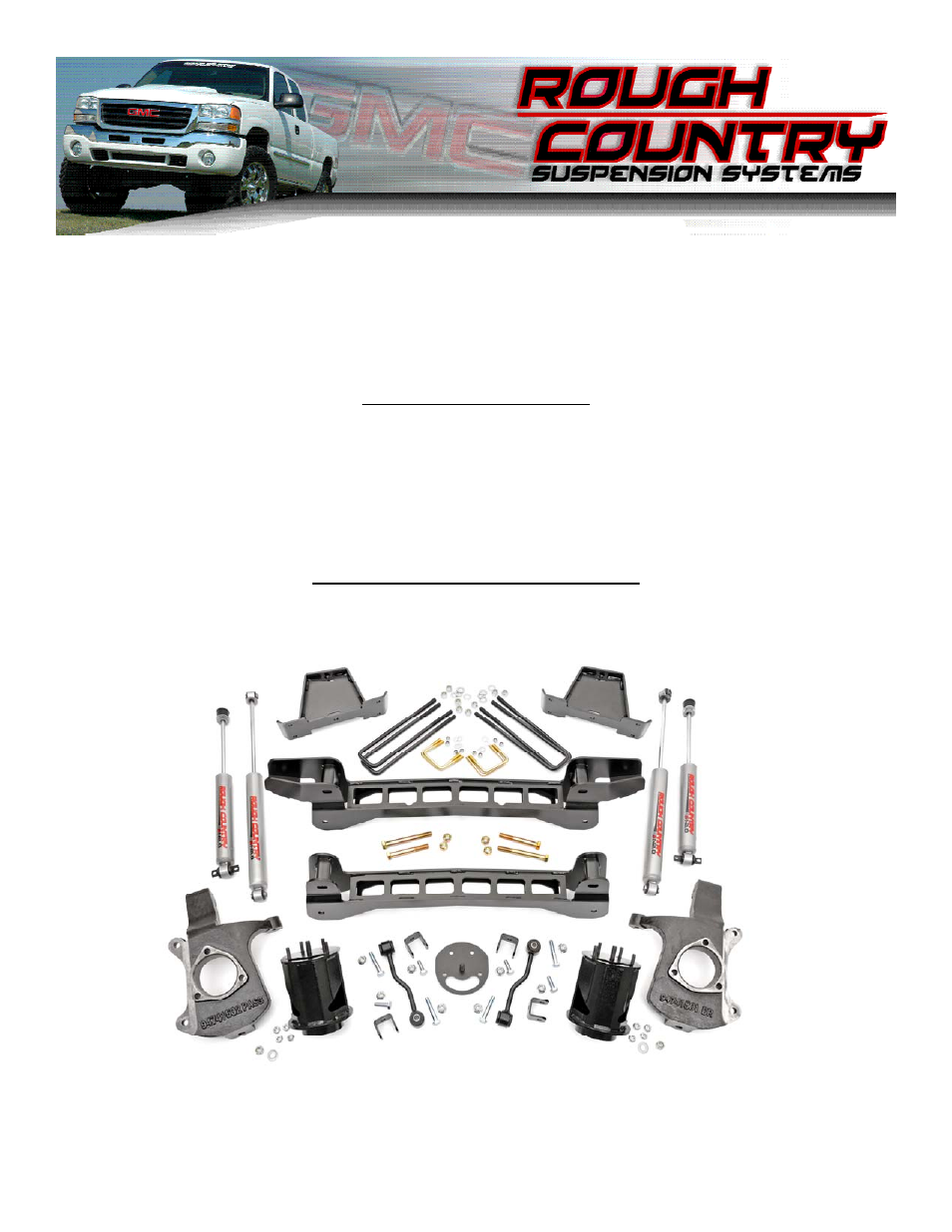 Rough Country 234N2 User Manual | 8 pages