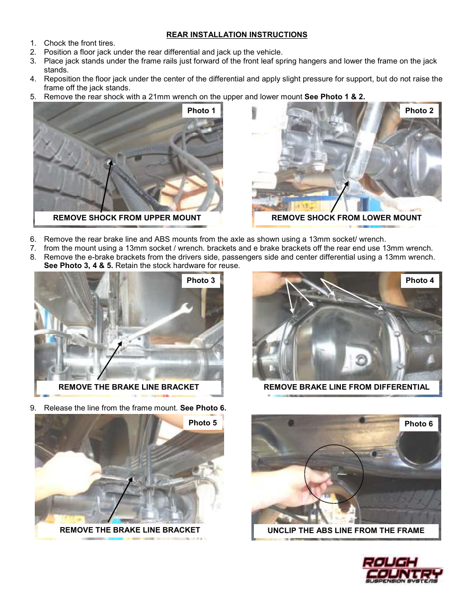 Rough Country 253X User Manual | Page 12 / 20