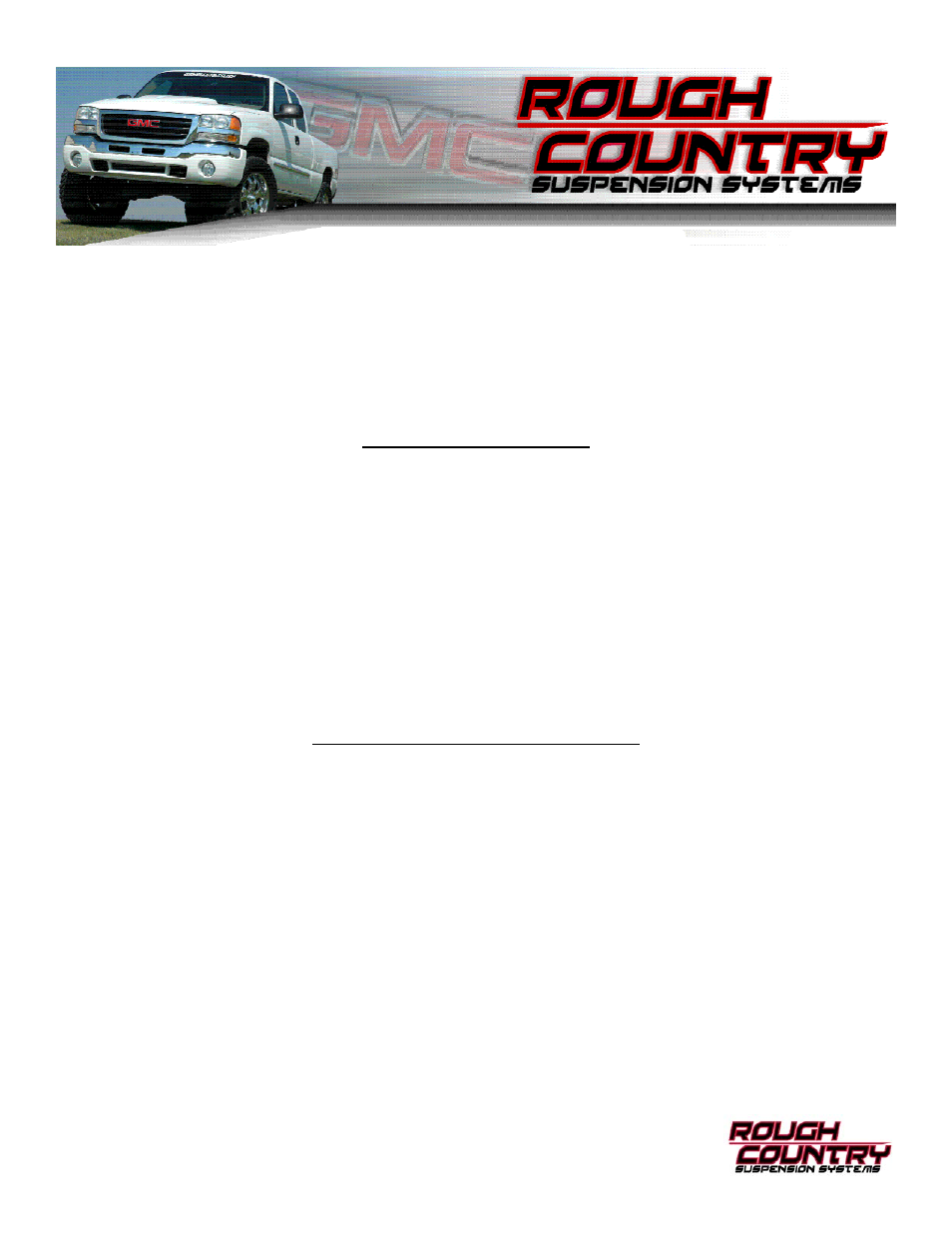 Rough Country 1272BOX4 User Manual | 12 pages