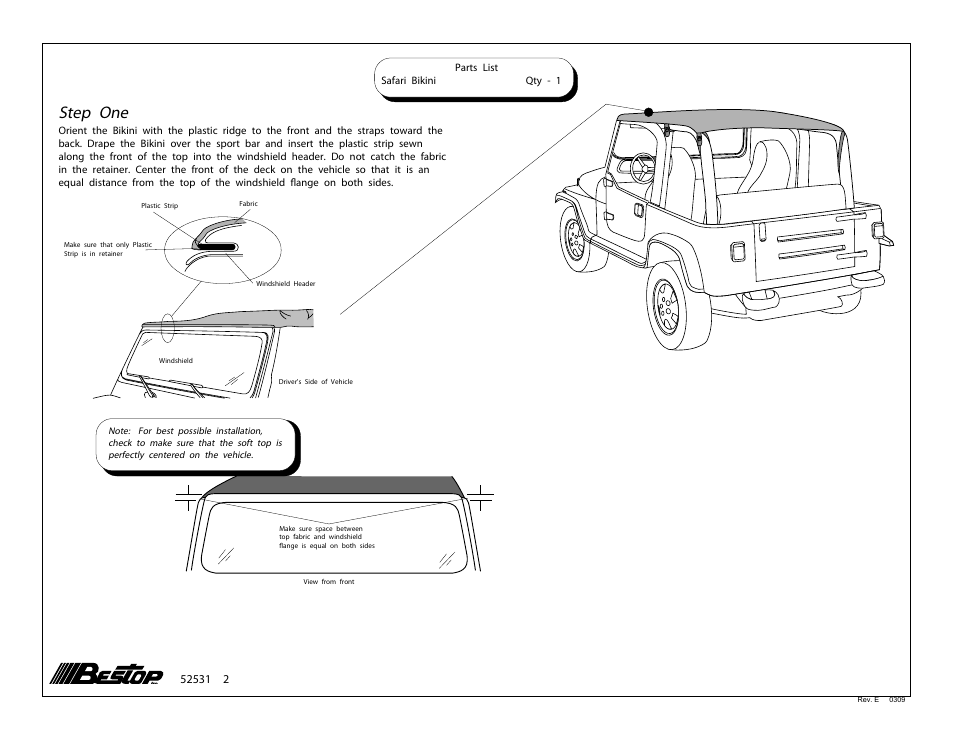 Step one | Rough Country 52531-15 User Manual | Page 2 / 6