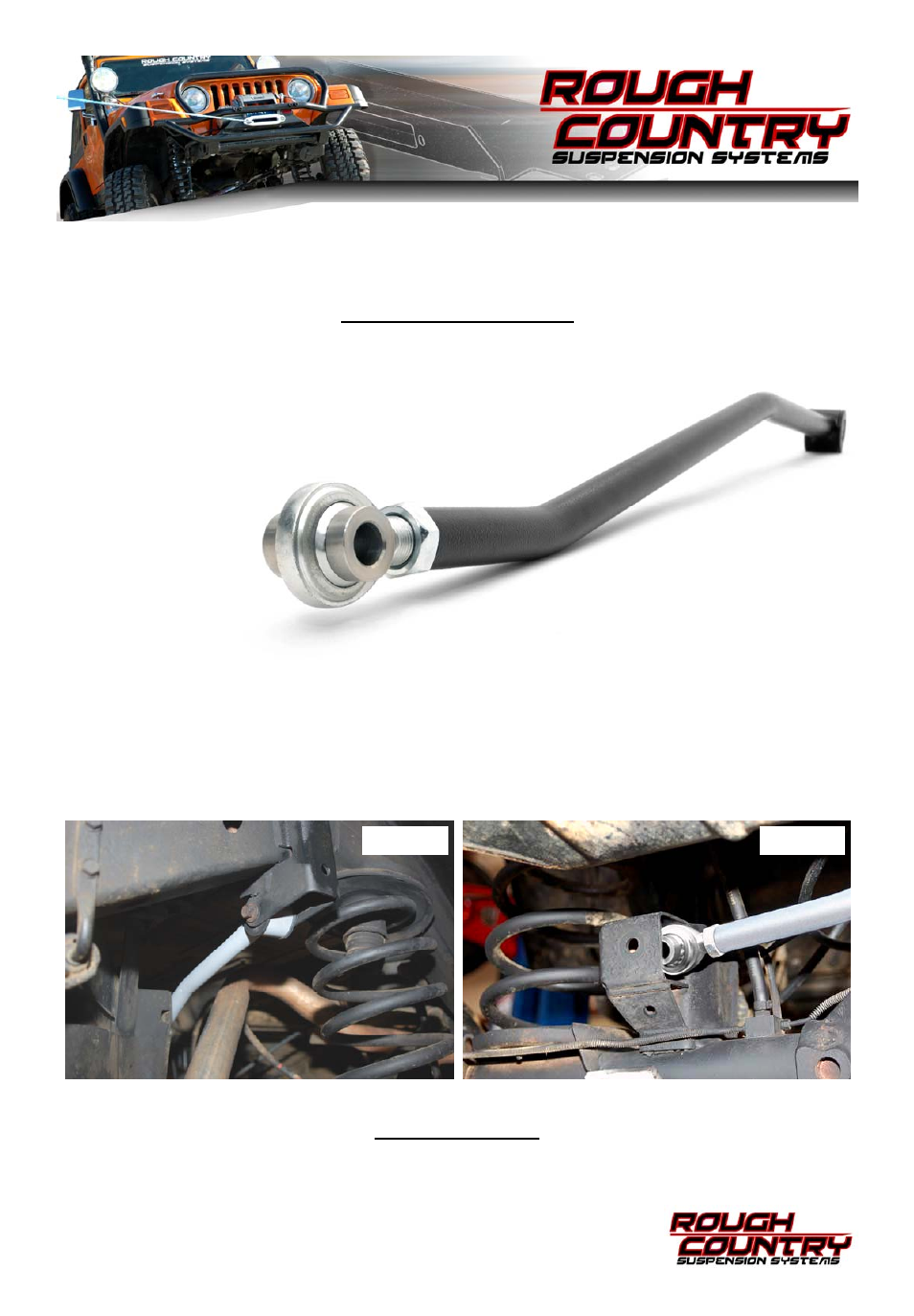 Rough Country 1086 User Manual | 1 page