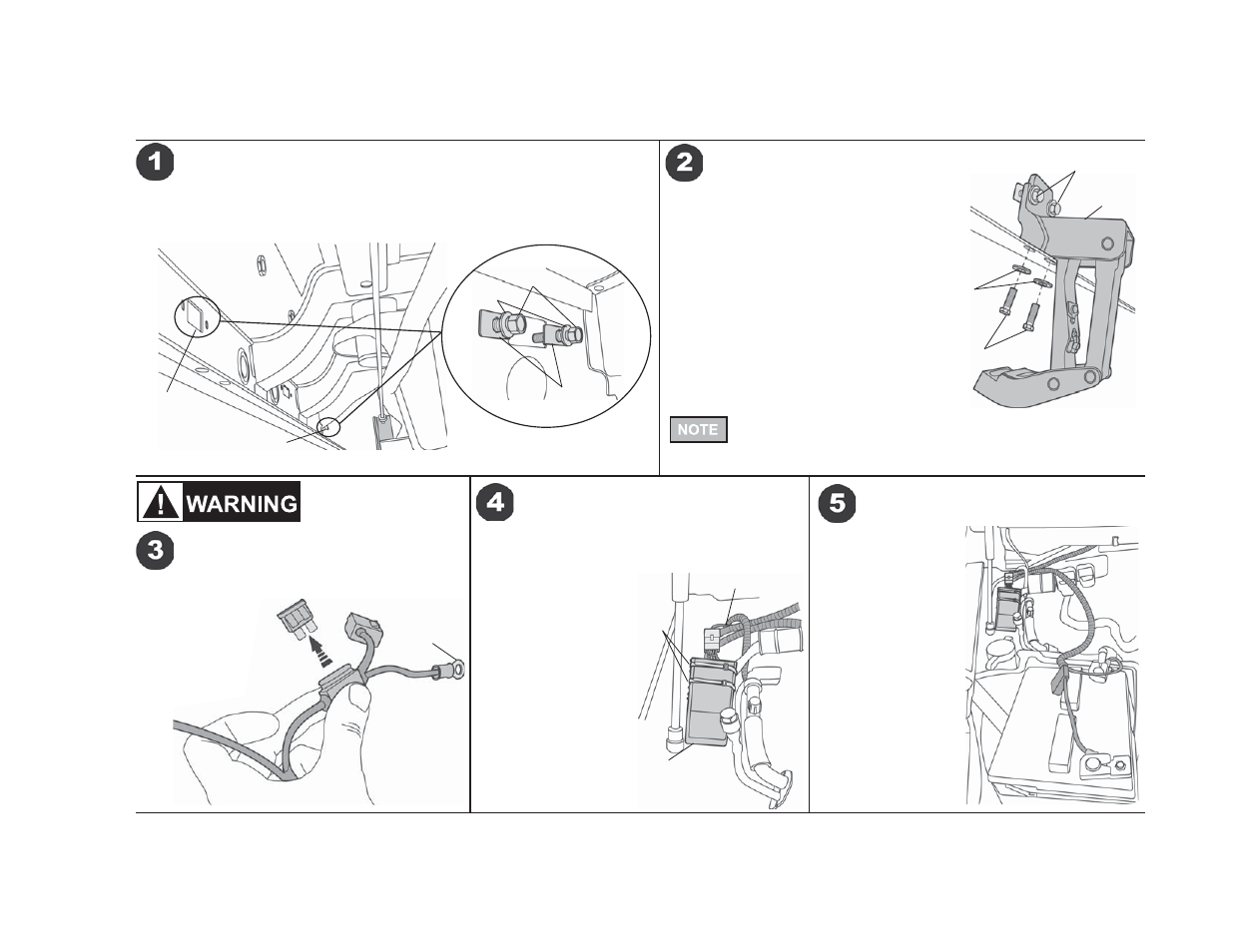 Powerboard, Installation instructions, Install mounting clips - driver’s side | Install linkages, Remove fuse from wiring harness, Install controller and wiring harness, Connect wiring harness to battery | Rough Country 75141-15 User Manual | Page 3 / 7