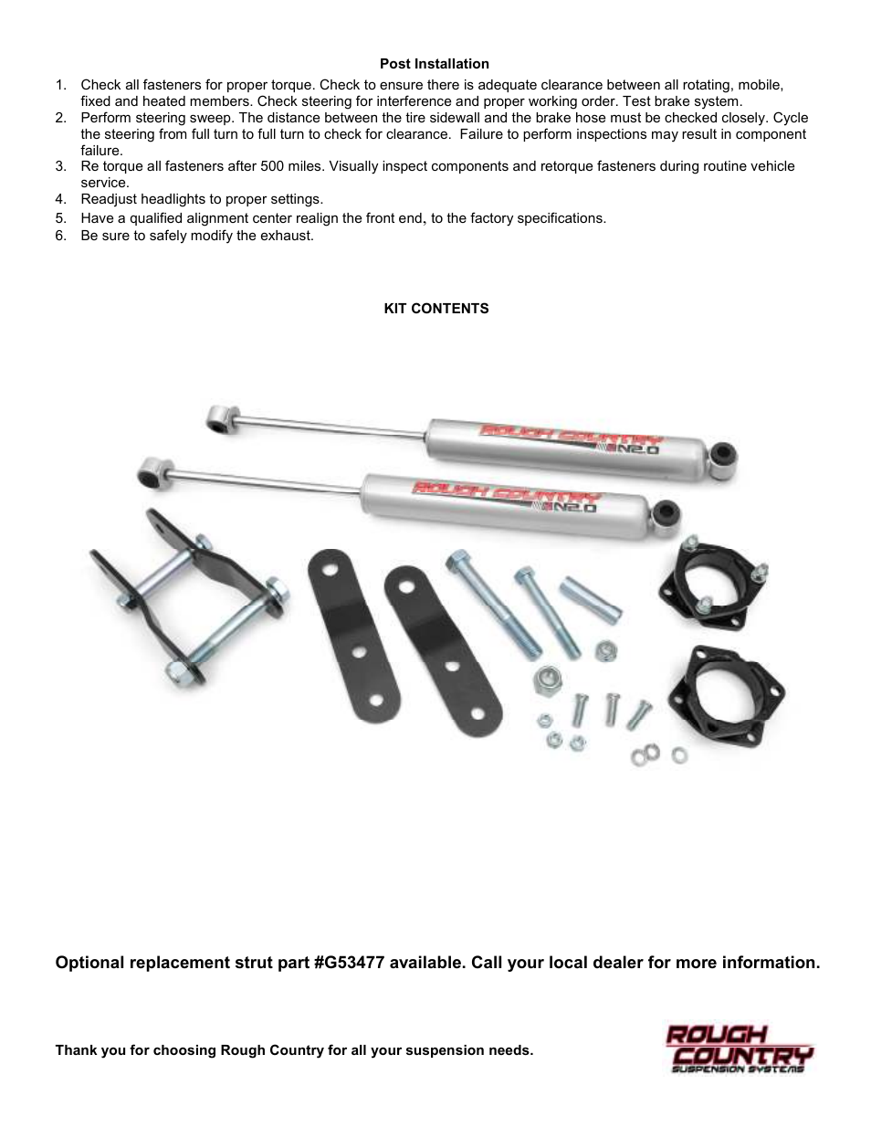 Rough Country 740.20 User Manual | Page 4 / 4