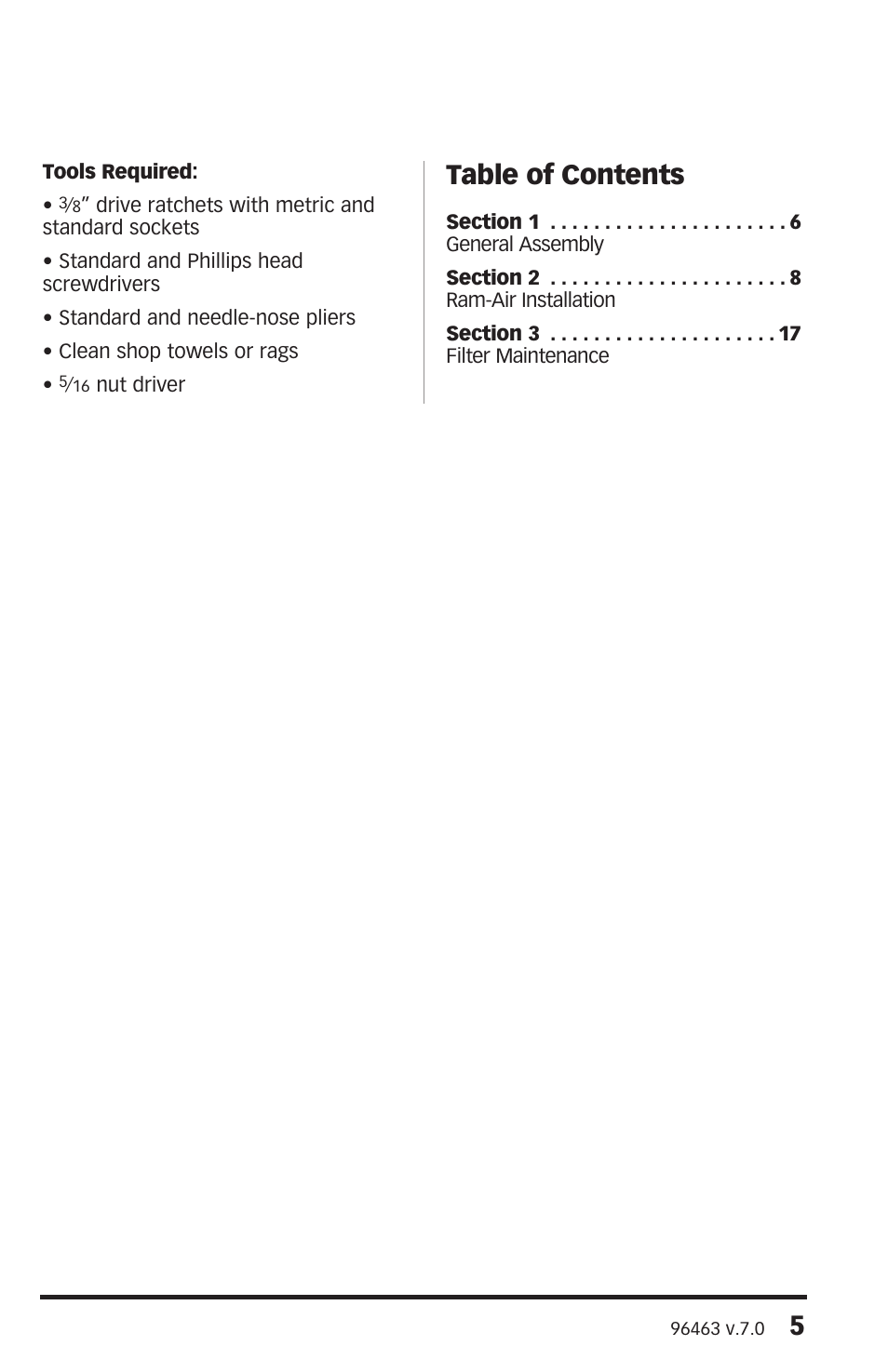 Banks Power Ford Trucks: (Diesel ’03 - 07 6.0L Power Stroke) Intake- Ram-Air Intake system '03-07 F-250-350-450 pickup User Manual | Page 5 / 20