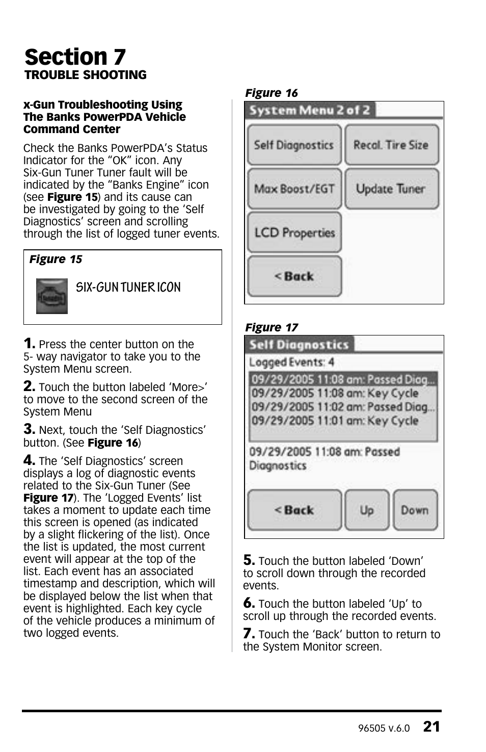 Six-gun tuner icon | Banks Power Chevy_GMC Trucks: Duramax LLY-LBZ (Diesel ’06 - 07 6.6L) Tuner- Six-Gun Diesel Tuner '06 -07 (PDA) Compatible with Optional PowerPDA & Speed-Loader User Manual | Page 21 / 28
