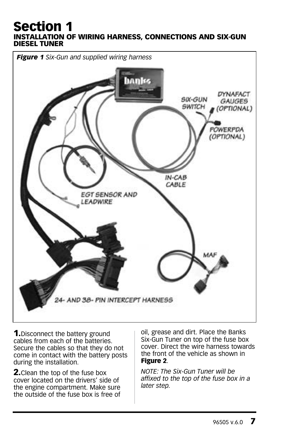 Banks Power Chevy_GMC Trucks: Duramax LLY-LBZ (Diesel ’06 - 07 6.6L) Tuner- Six-Gun Diesel Tuner '06 -07 (PDA) Compatible with Optional PowerPDA & Speed-Loader User Manual | Page 7 / 28