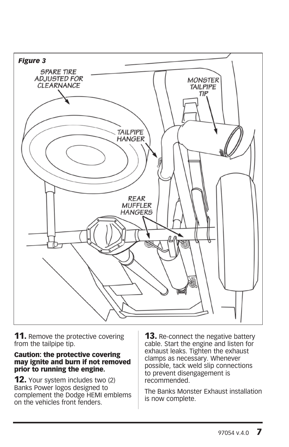 Banks Power Dodge Trucks: (Gas ’02 - 10 5.7L HEMI & 4.7L) Exhaust- Monster Exhaust '06-08 Ram 1500 Hemi ('06-08) RCSB_CCSB_CCLB & ('06-07) Mega Cab User Manual | Page 7 / 8