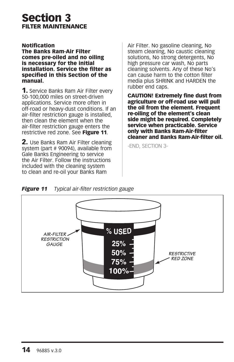 Banks Power Ford Trucks: (Diesel ’99 - 03 7.3L Power Stroke) Intake- Ram-Air Intake System '99-03 User Manual | Page 14 / 16