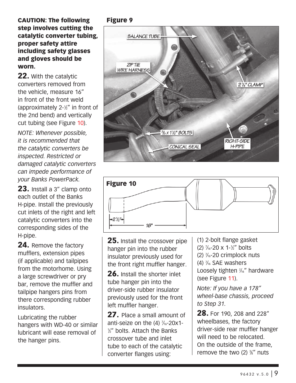 Figure 10 figure 9 | Banks Power GM Motorhomes: (Gas ’01 - 10 8.1L Workhorse) PowerPack & Stinger systems '01-04 Class-A MH, P-series User Manual | Page 9 / 14