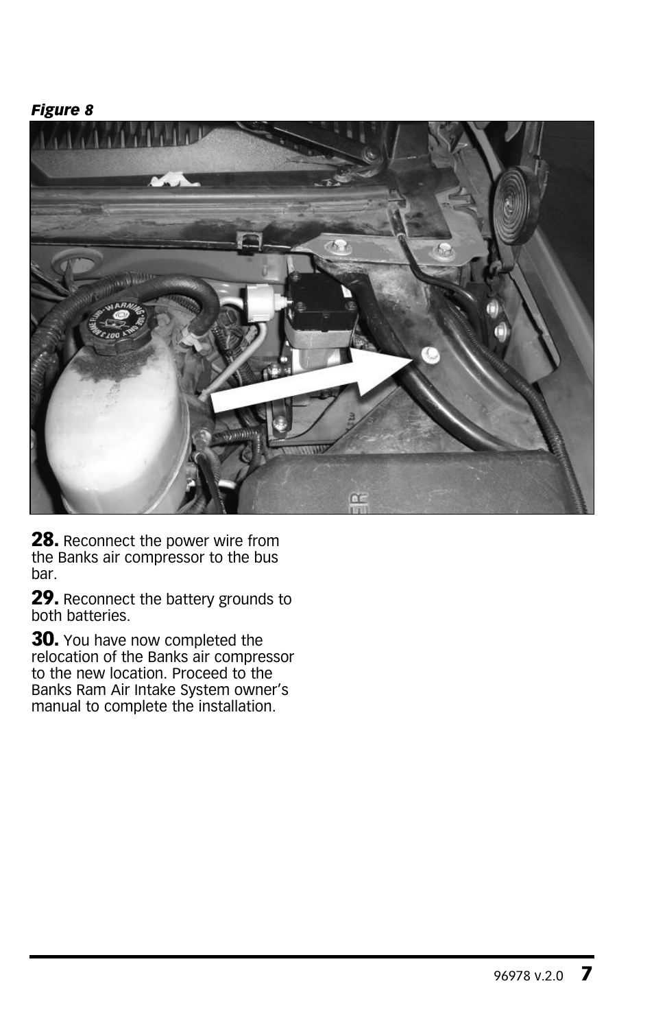 Banks Power Chevy_GMC Trucks: Duramax LB7 (Diesel ’01 - 04 6.6L) Speed Control- Compressor Relocation Kit Required for Ram-Air Intake System User Manual | Page 7 / 8