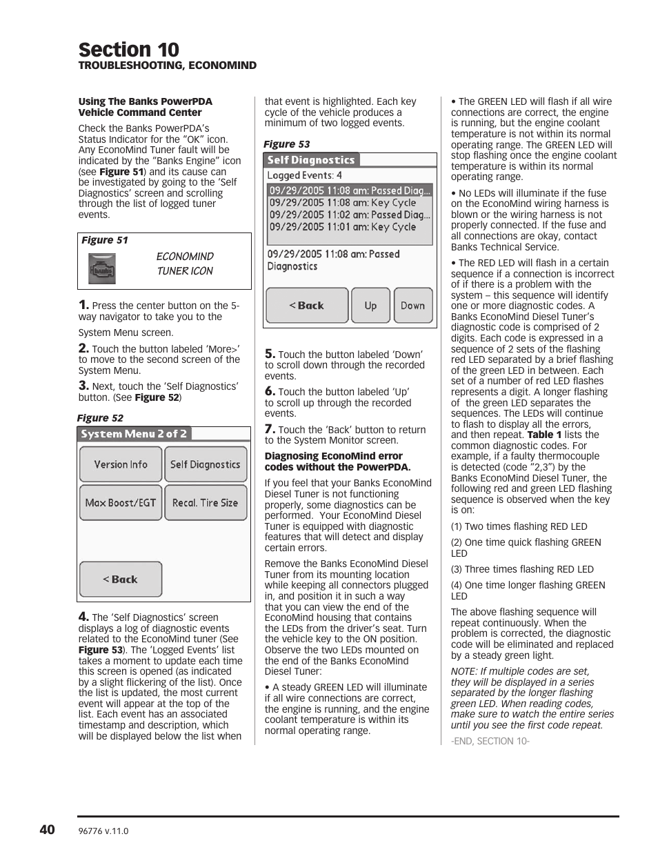 Banks Power Chevy_GMC Trucks: Duramax LB7 (Diesel ’01 - 04 6.6L) Power Systems- PowerPack & Stinger Systems w_ EconoMind (LB7 & LLY) '01-05 (PDA) Compatible w_ Optional PowerPDA User Manual | Page 40 / 45