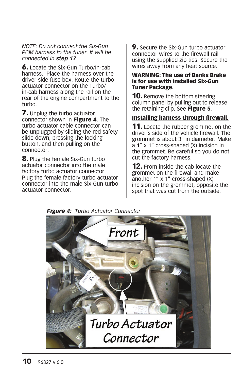 Banks Power Ford Trucks: (Diesel ’08 - 10 6.4L Power Stroke) Tuner- Six-Gun Diesel Tuner & SpeedBrake, For use with Banks iQ '08-10 Compatible with PowerPDA User Manual | Page 10 / 36