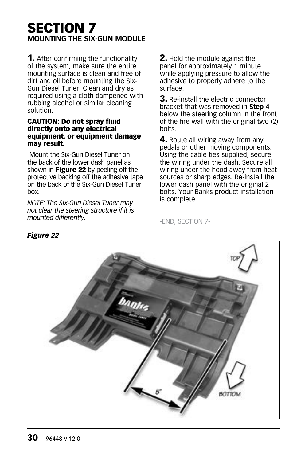 Banks Power Dodge Trucks: (Diesel ’03 - 07 5.9L Cummins) Tuner- Six-Gun Diesel Tuner (235, 250, 305 HP Dodge 5.9L Cummins (24-valve) Trucks) '03-04 For use with Six-Gun Switch User Manual | Page 30 / 36