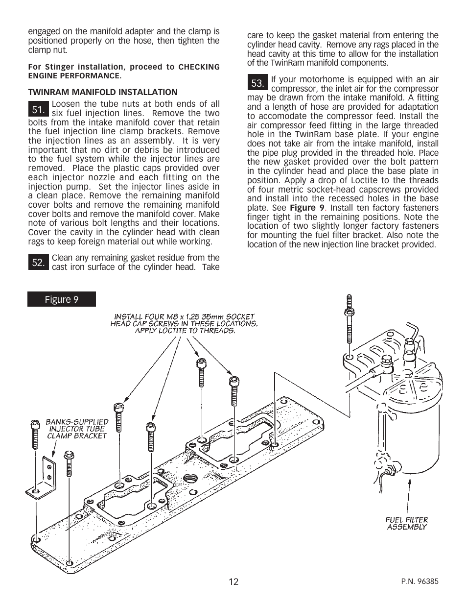 Banks Power Cummins Motorhomes: (Diesel ’93 - 98 B5.9L & C8.3L) PowerPack & Stinger systems w_Twin Ram Manifold 5.9L, 190-210-230-hp rated User Manual | Page 12 / 20