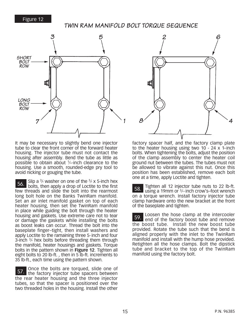 Banks Power Cummins Motorhomes: (Diesel ’93 - 98 B5.9L & C8.3L) PowerPack & Stinger systems w_Twin Ram Manifold 5.9L, 190-210-230-hp rated User Manual | Page 15 / 20