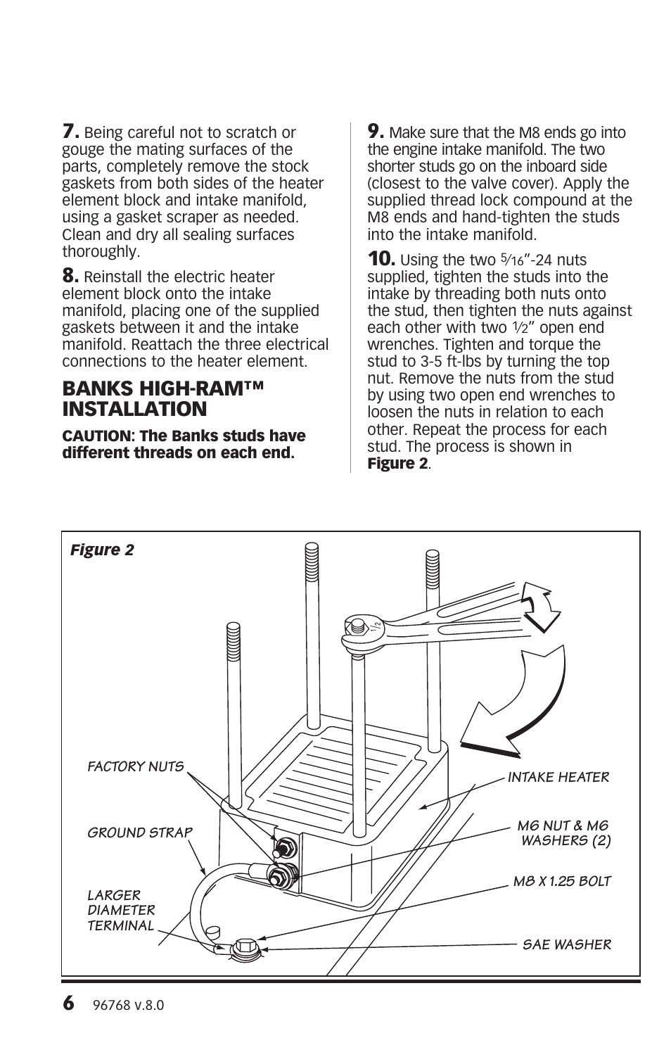 Banks high-ram™ installation | Banks Power Dodge Trucks: (Diesel ’03 - 07 5.9L Cummins) Intake- High-Ram Air Intake '03-07 User Manual | Page 6 / 12