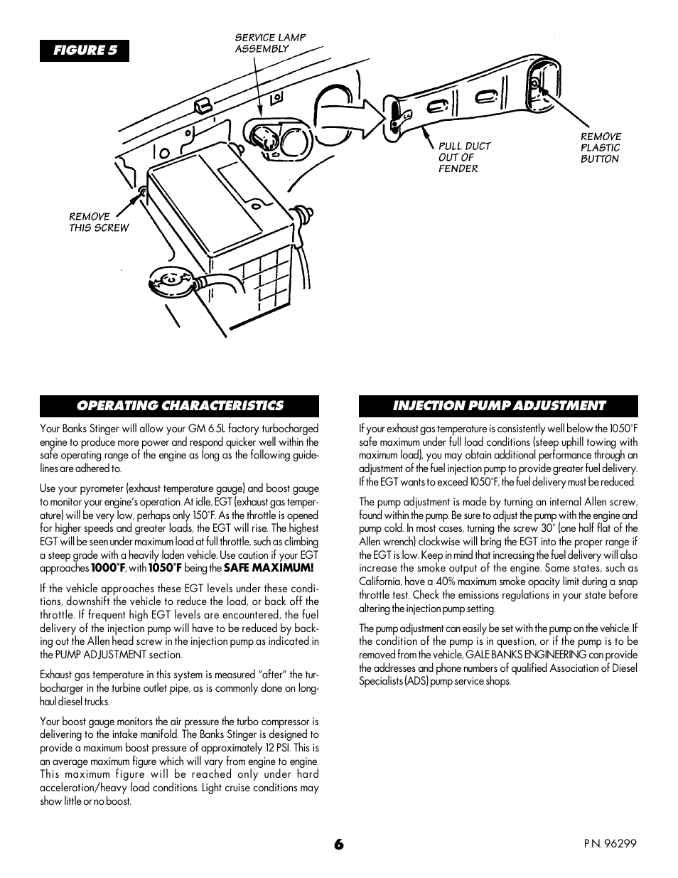 Air duct removal | Banks Power Chevy_GMC Trucks: Diesel ’93 - 96 6.5L Power Systems- Stinger System '93-early '94 (non-cat) Pickups w_ factory turbo option User Manual | Page 6 / 10