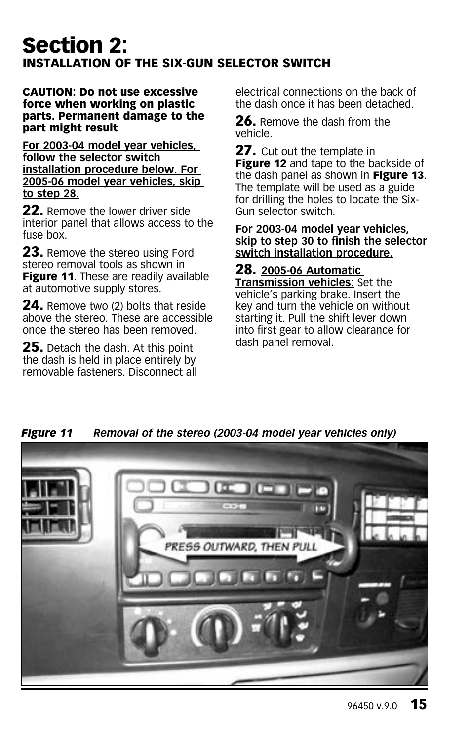 Banks Power Ford Trucks: (Diesel ’03 - 07 6.0L Power Stroke) Tuner- Six-Gun Diesel Tuner w_ optional Speed-Loader Module For use with Six-Gun switch Only User Manual | Page 15 / 28