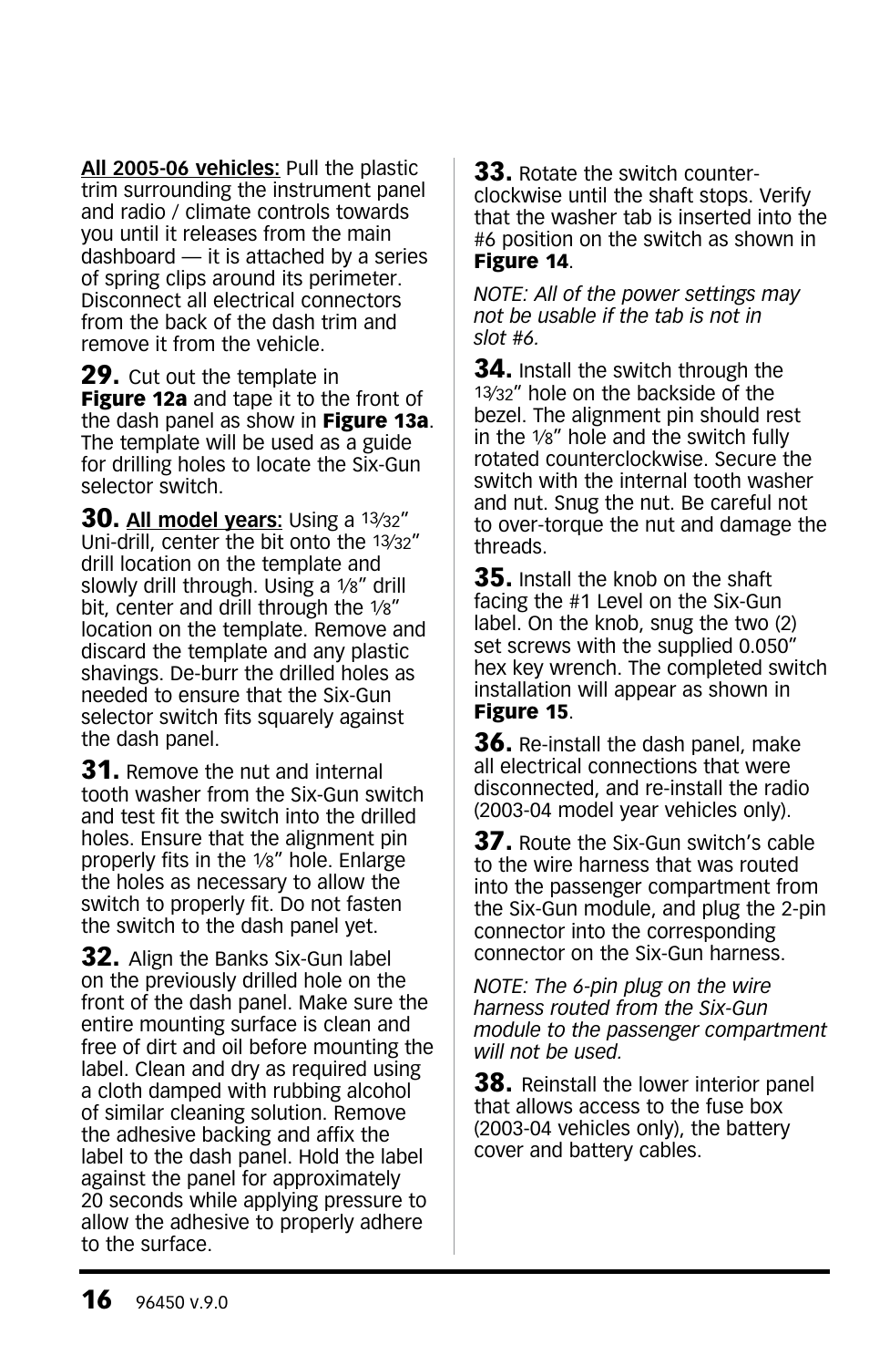 Banks Power Ford Trucks: (Diesel ’03 - 07 6.0L Power Stroke) Tuner- Six-Gun Diesel Tuner w_ optional Speed-Loader Module For use with Six-Gun switch Only User Manual | Page 16 / 28