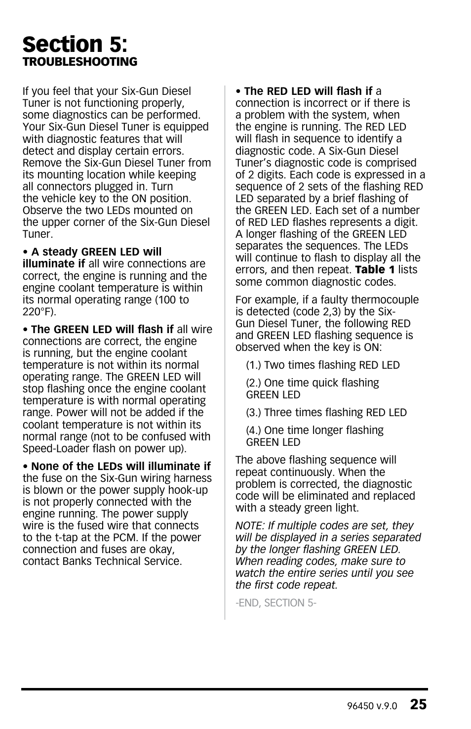 Banks Power Ford Trucks: (Diesel ’03 - 07 6.0L Power Stroke) Tuner- Six-Gun Diesel Tuner w_ optional Speed-Loader Module For use with Six-Gun switch Only User Manual | Page 25 / 28