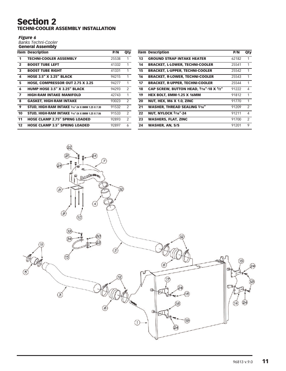 Techni-cooler assembly installation | Banks Power Dodge Trucks: (Diesel ’03 - 07 5.9L Cummins) PowerPack & Stinger w_EconoMind '06-07 For use with PowerPDA User Manual | Page 11 / 36