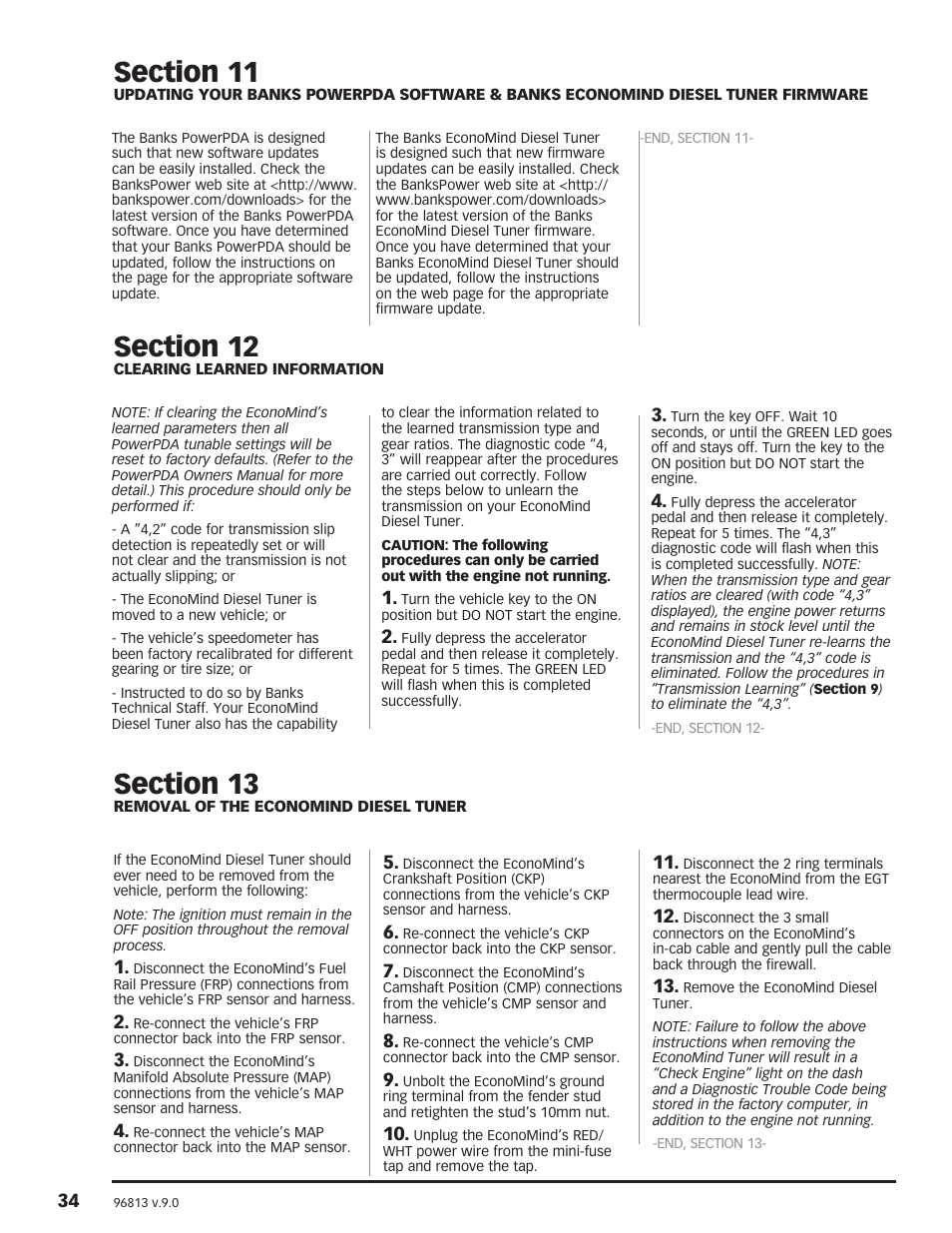 Banks Power Dodge Trucks: (Diesel ’03 - 07 5.9L Cummins) PowerPack & Stinger w_EconoMind '06-07 For use with PowerPDA User Manual | Page 34 / 36