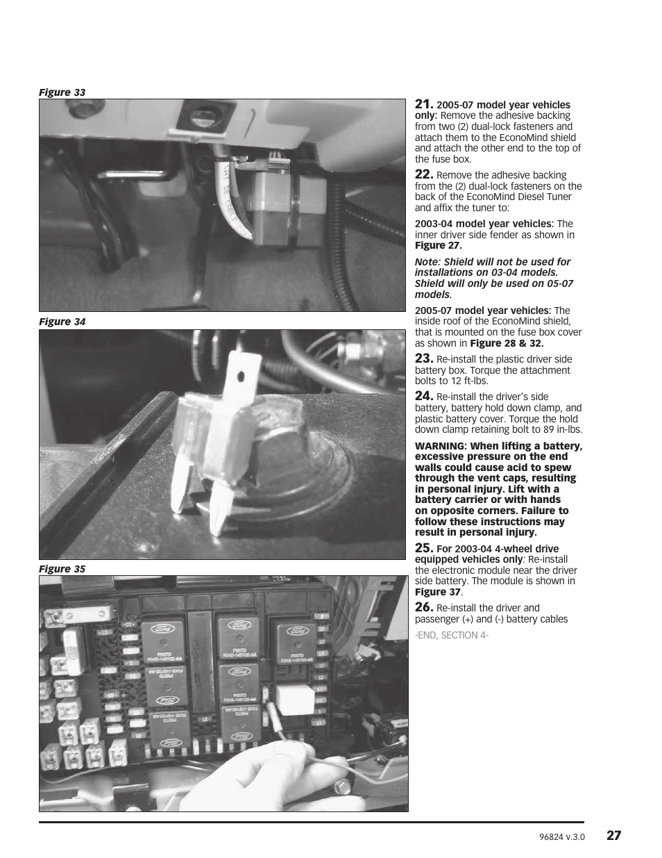 Banks Power Ford Trucks: (Diesel ’03 - 07 6.0L Power Stroke) Power Systems- PowerPack & Stinger '03-07 Compatible w_ Optional Banks iQ User Manual | Page 27 / 42