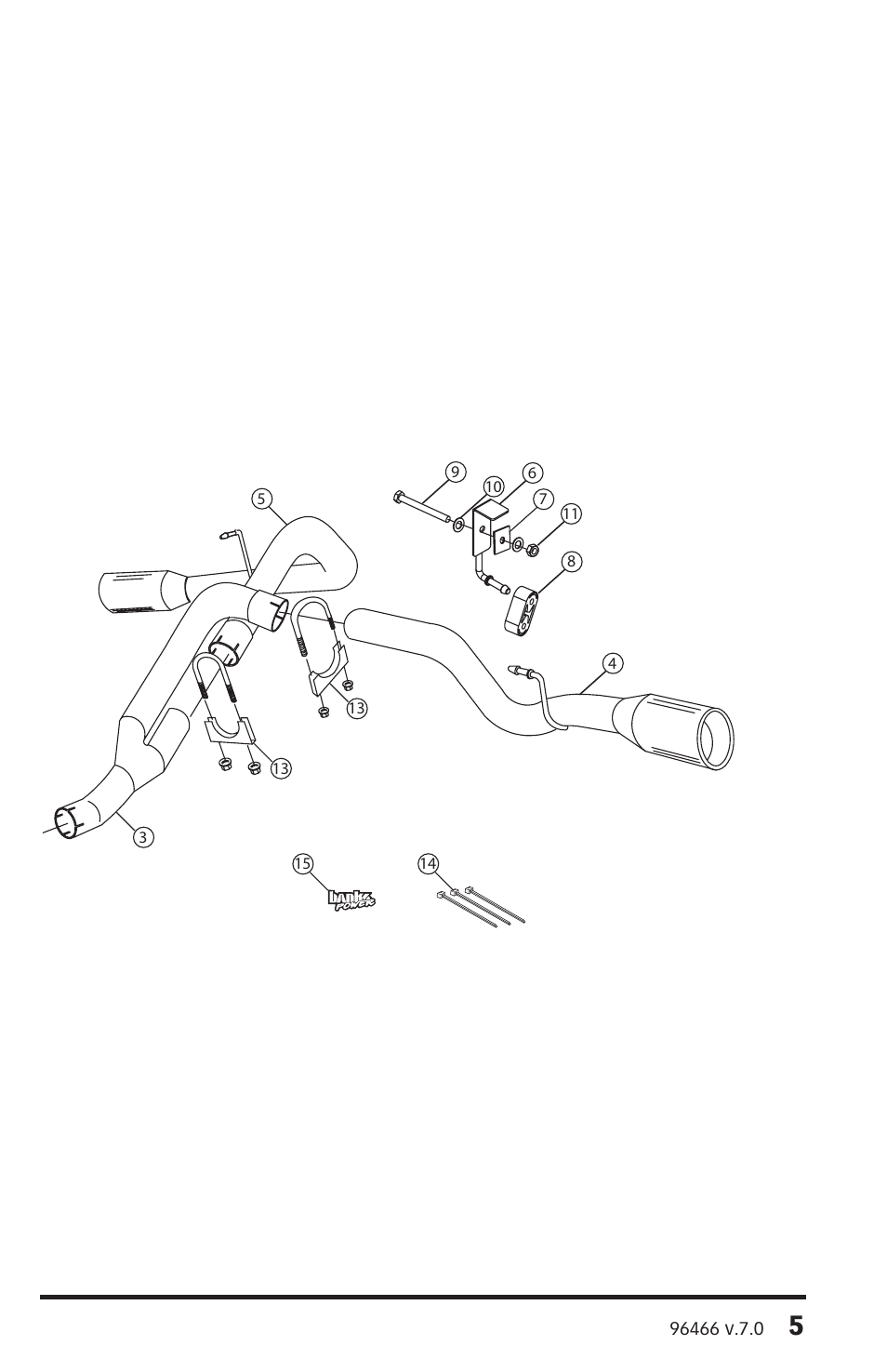 Banks Power Dodge Trucks: (Diesel ’07 - 12 6.7L Cummins) Exhaust- Monster Exhaust, Split-Dual, side exits '07-10 including Mega Cab User Manual | Page 5 / 12