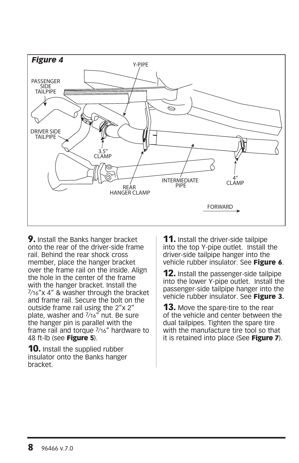 Banks Power Dodge Trucks: (Diesel ’07 - 12 6.7L Cummins) Exhaust- Monster Exhaust, Split-Dual, side exits '07-10 including Mega Cab User Manual | Page 8 / 12