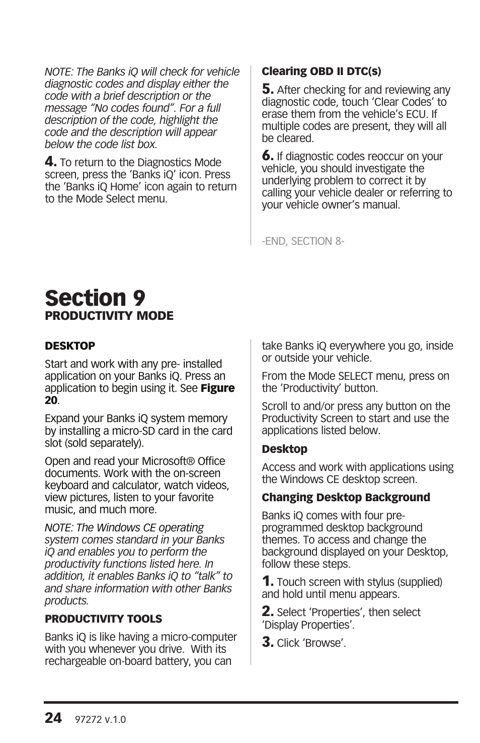 Banks Power Interface- Banks iQ 1996 & Later Vehicles with OBDII Diagnostics User Manual | Page 24 / 46