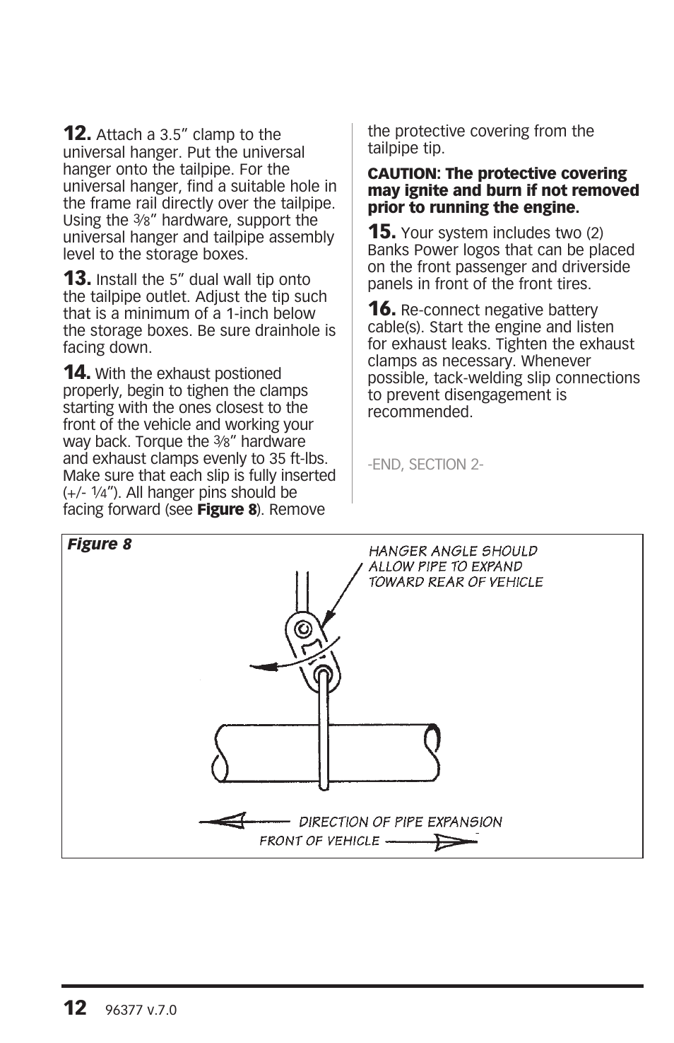 Banks Power Ford Motorhomes: (Gas ’05 - 14 6.8L V-10, Class-A (30-valve) Power Systems- PowerPack, Stinger & TorqueTube systems, (Class-A) '05-12 User Manual | Page 12 / 16