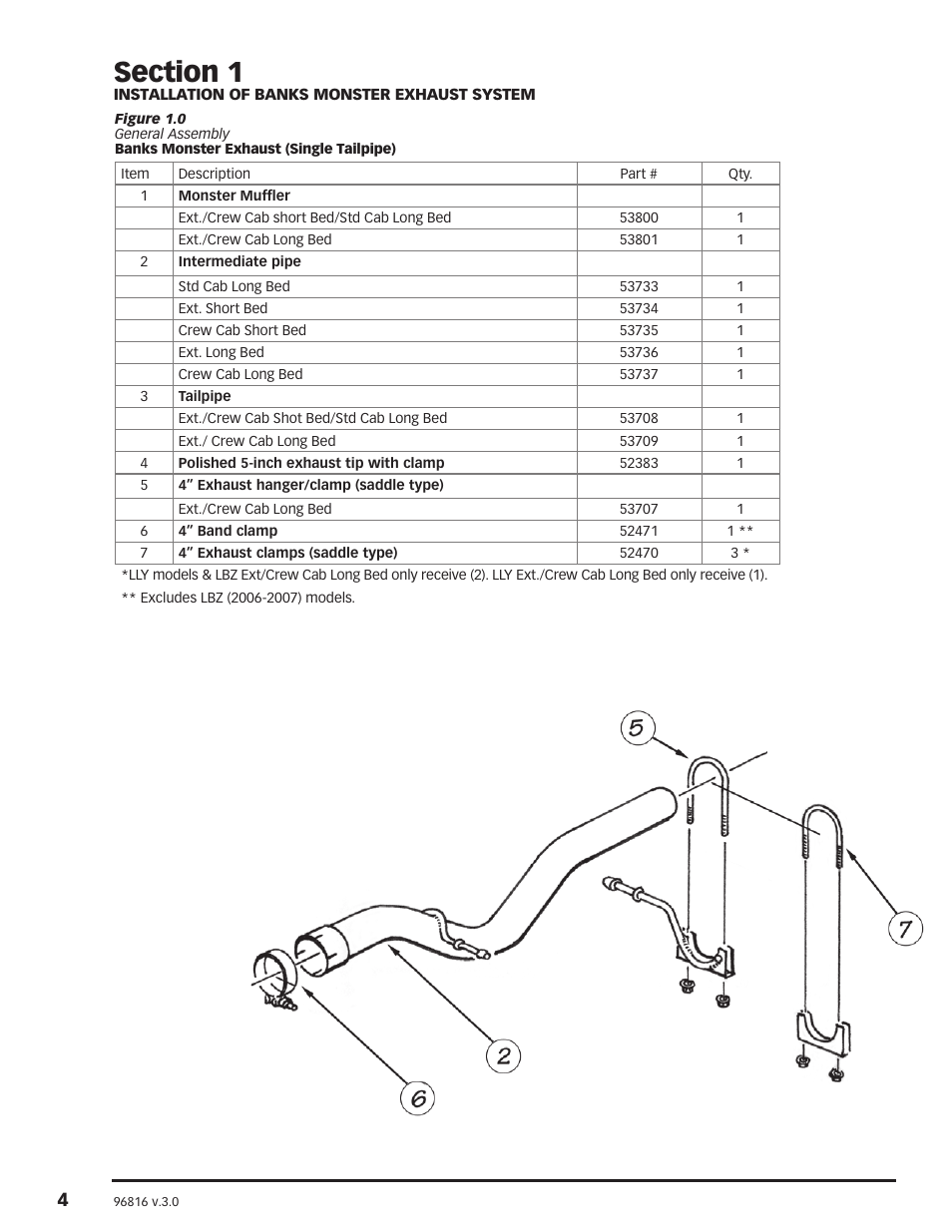 Banks Power Chevy_GMC Trucks: Duramax LLY-LBZ (Diesel ’06 - 07 6.6L) Power Systems- PowerPack & Stinger Systems w EconoMind (LLY & LBZ) '06-07 (iQ) Compatible with Optional Banks iQ User Manual | Page 4 / 40