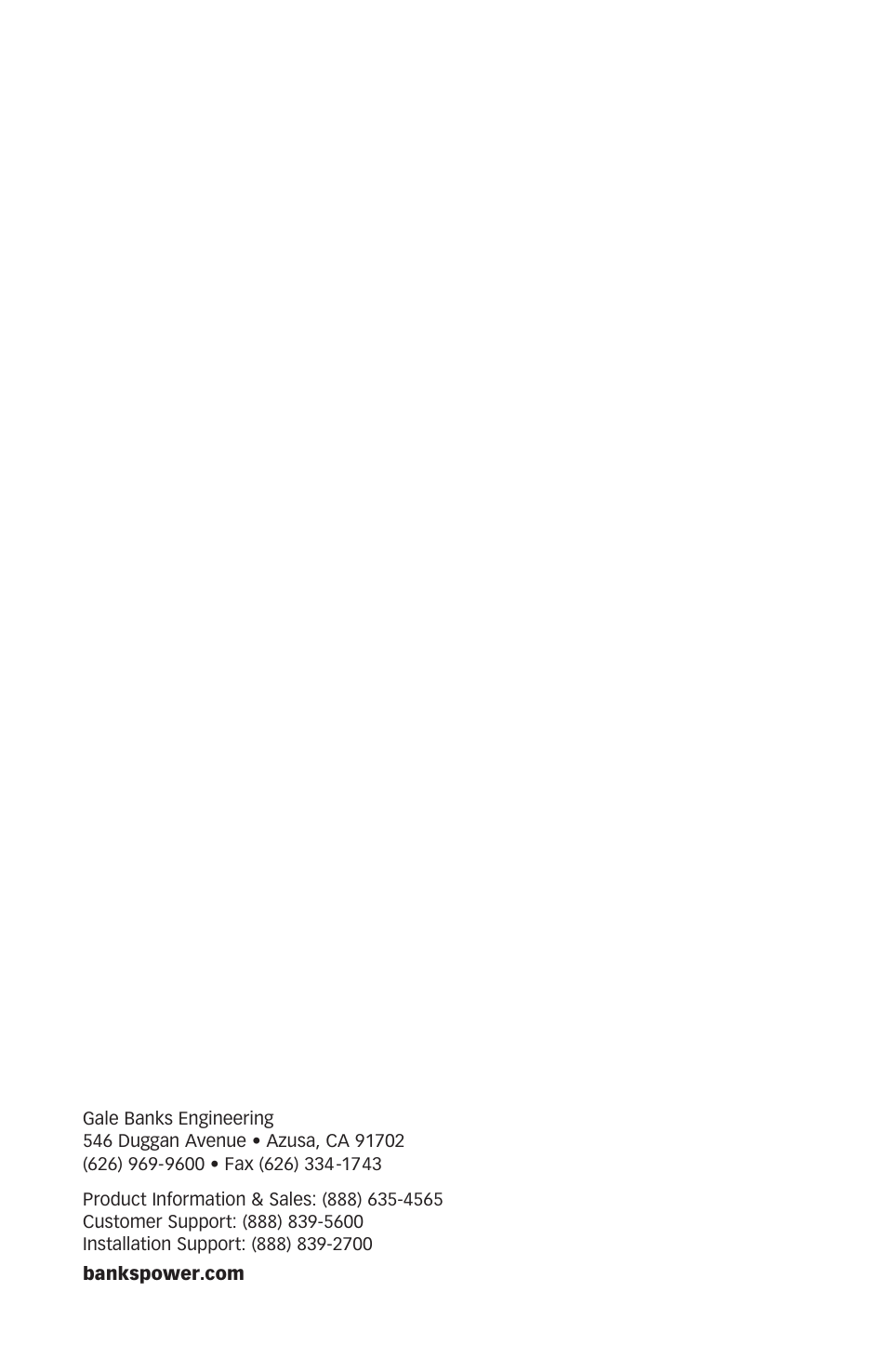Banks Power Ford Motorhomes: (Gas ’05 - 14 6.8L V-10, Class-A (30-valve) Intake- Ram-Air Intake System, (Class-A) '06-08 User Manual | Page 16 / 16