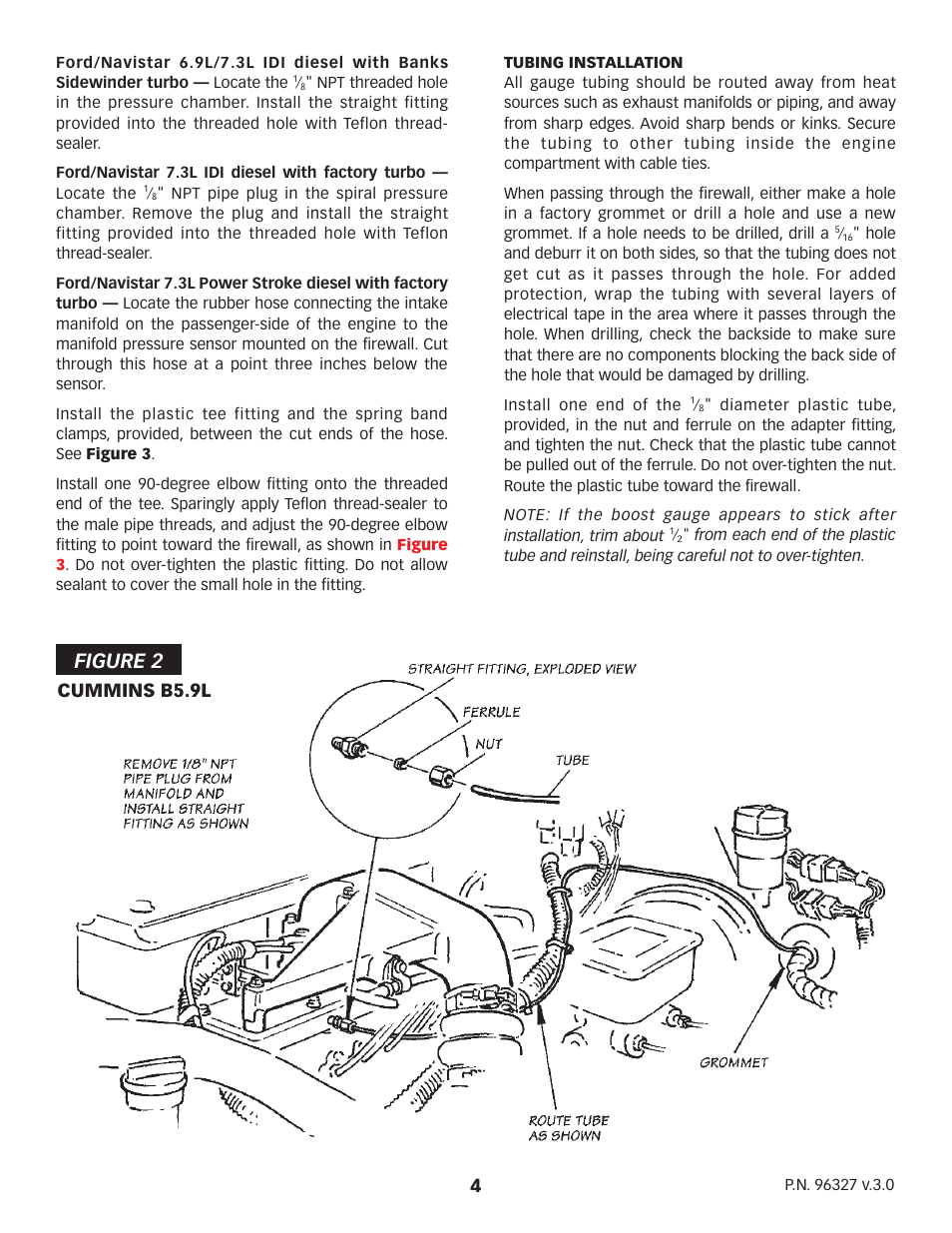 Figure 2, Cummins b5.9l | Banks Power Boost gauge User Manual | Page 4 / 8