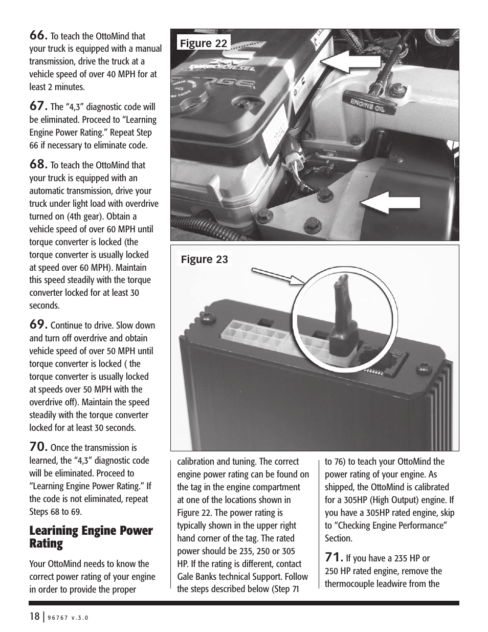 Learining engine power rating | Banks Power Dodge Trucks: (Diesel ’03 - 07 5.9L Cummins) Power Systems- Stinger system '03-04 User Manual | Page 18 / 24