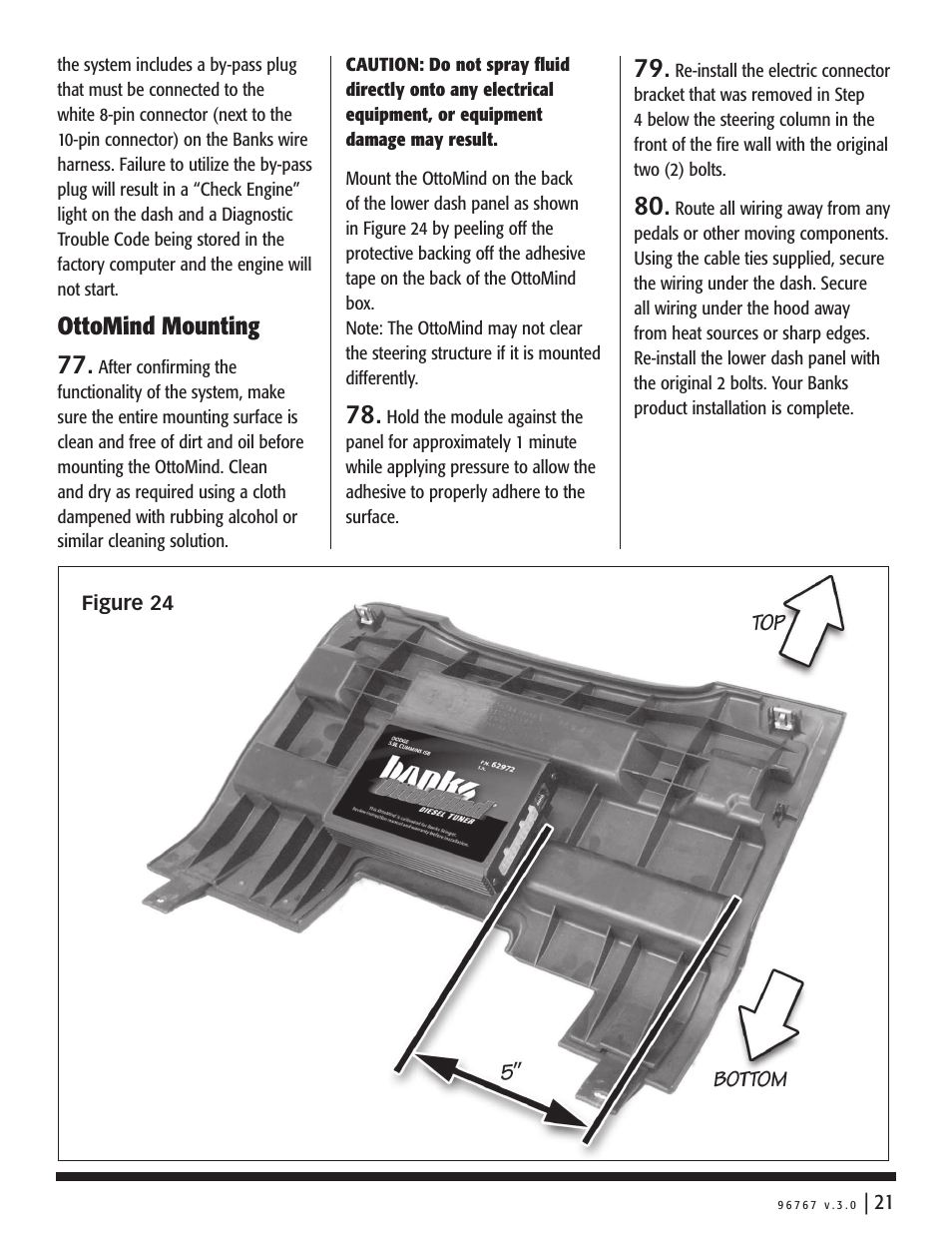 Ottomind mounting 77 | Banks Power Dodge Trucks: (Diesel ’03 - 07 5.9L Cummins) Power Systems- Stinger system '03-04 User Manual | Page 21 / 24